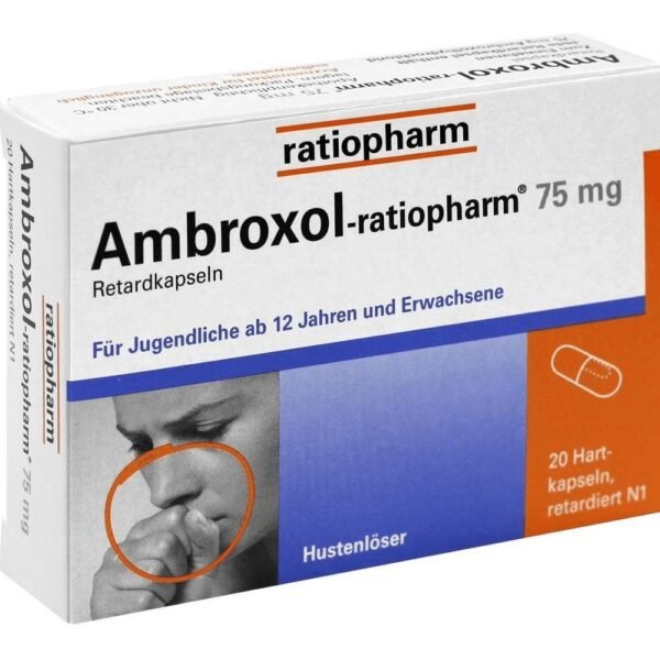 Ambroxol 75 mg expectorante para la tos para el tratamiento disolvente de la mucosidad de enfermedades agudas y crónicas de los bronquios y los pulmones con moco espeso.