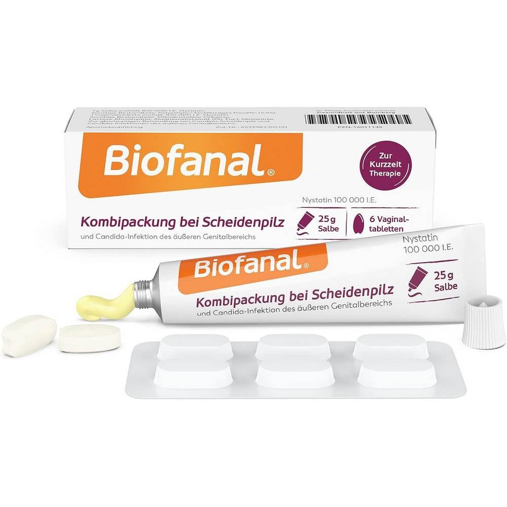 biofanal kombipackung bei scheidenpilz biofanal vaginal fungus combo pack 25 g 6 t Грибок на ногтях - Biofanal Kombipackung bei Scheidenpilz