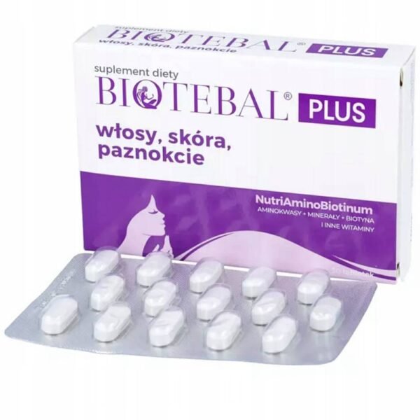 Biotebal Plus es un complemento nutricional fortalecedor de piel, cabello y uñas, destinado a un uso diario.