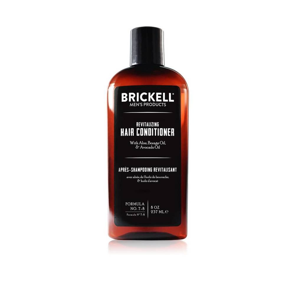 brickell mens revitalizing hair conditioner 237 ml Brickell Men's Revitalizing Hair Conditioner is an ideal conditioner for long hair and dry hair, which supports the appearance of your hair It grows the hair and prevents the hair loss.