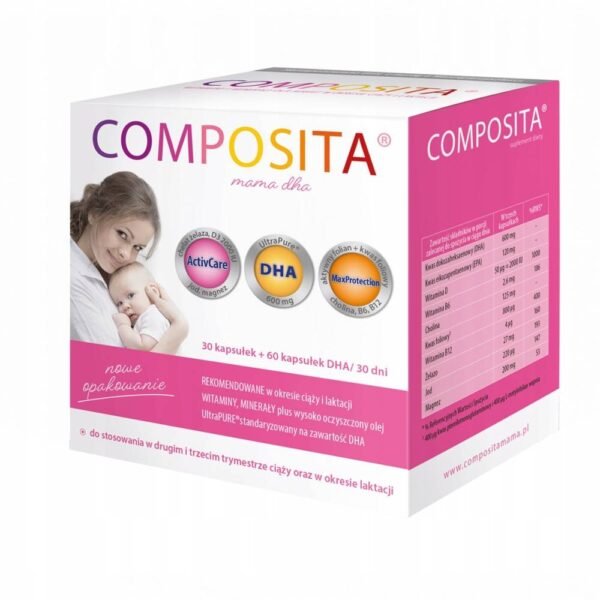 COMPOSITA Mama DHA is a product developed by specialists for pregnant and lactating women.