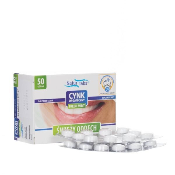 MENTA FRESCA Zinc Orgánico es un complemento alimenticio que contiene sal de zinc orgánica (gluconato de zinc) que ayuda a reducir el mal aliento y restaurar el aliento fresco.