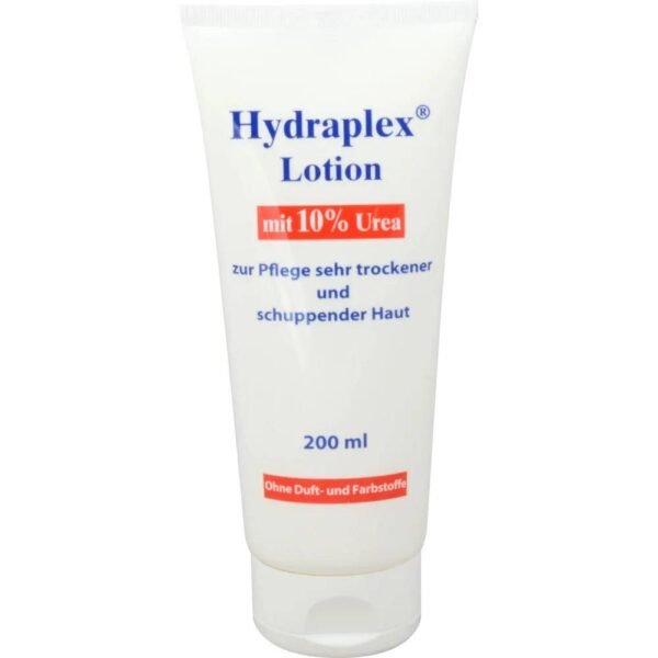Hydraplex for dry, cracked and rough skin, as an additional care after showering and sunbathing.