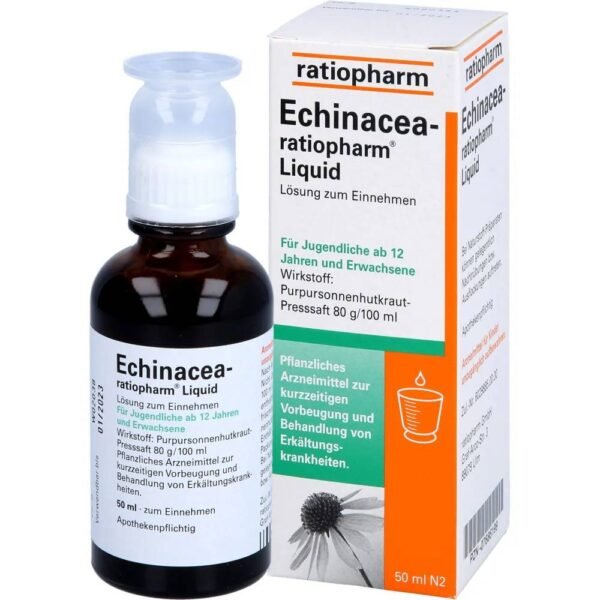 Echinacea Ratiopharm Liquidum est un produit qui soutient le système immunitaire en cas de rhume.