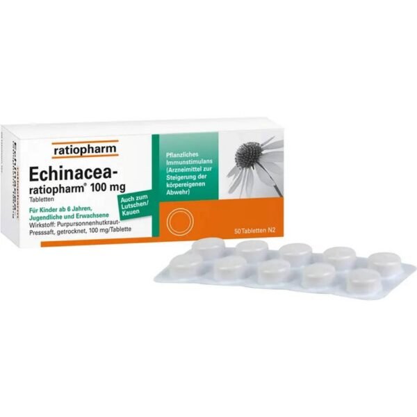 La equinácea-ratiopharm® es un inmunoestimulante herbal (un fármaco para aumentar las propias defensas del organismo) que se utiliza para tratar las infecciones respiratorias y del tracto urinario que se repiten con frecuencia.