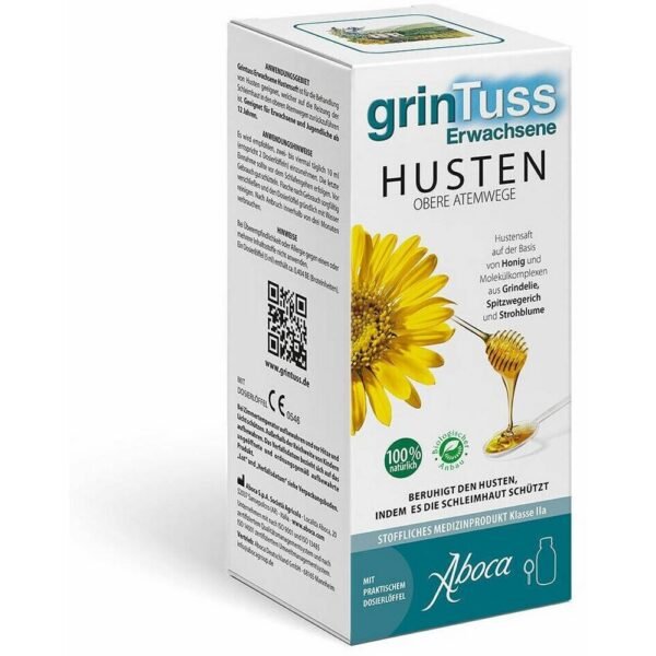 GrinTuss Erwachsene protege las vías respiratorias superiores y alivia la irritación.