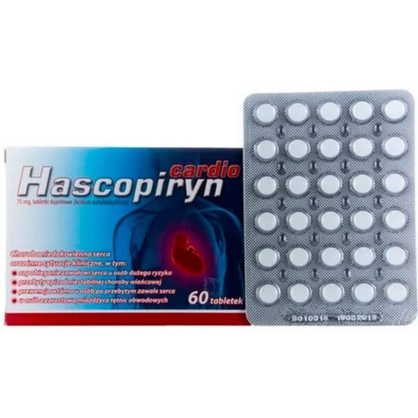 Haskopirin Cardio: la sustancia del fármaco es el ácido acetilsalicílico, que inhibe la agregación plaquetaria.