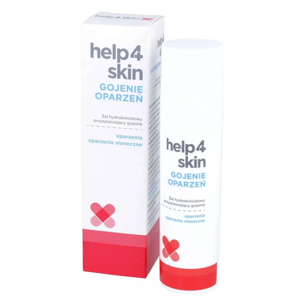 help4skin gojenie oparzen zel hydrokolidowy 75g Help4Skin Burn treatment, hydrocolloid gel regulates the moisture level of the wound.