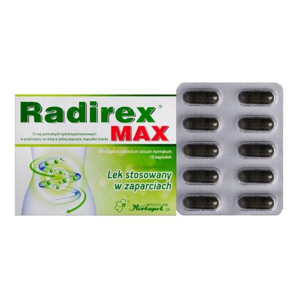 Radirex MAX is a drug with a laxative effect, intended for use for periodic constipation.