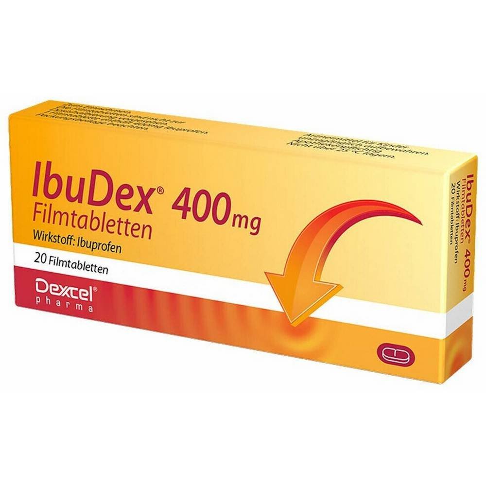 ibudex 400 mg filmtabletten 20 stk IbuDex 400 mg 20