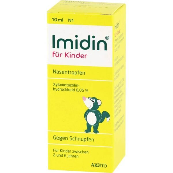 Les gouttes nasales Imidin N pour enfants aident de manière fiable en cas d'écoulement nasal léger et occasionnel, facilitent la respiration nasale des enfants et soulagent ainsi la sensation irritante de pression dans la tête.