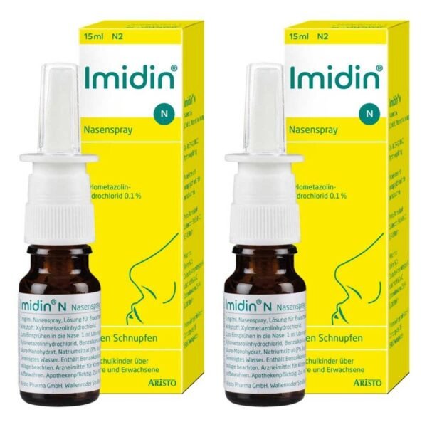El spray nasal Imidin N es un remedio eficaz para el goteo nasal y la congestión nasal.