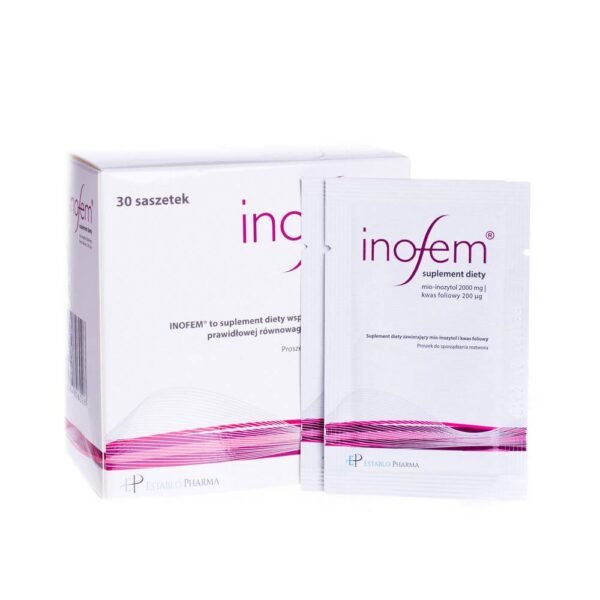 Inofem es un complemento alimenticio que contiene mioinositol y ácido fólico que ayuda a mantener un adecuado equilibrio hormonal en la mujer.