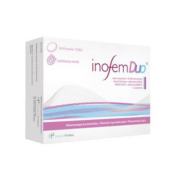 Inofem Duo es un complemento alimenticio para mujer que ayuda a mantener el equilibrio hormonal.