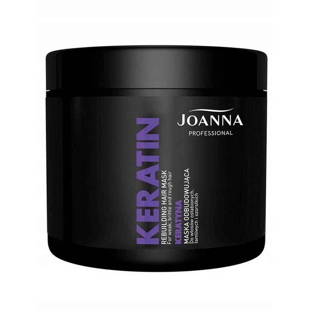 joanna maska odbudowujaca z keratyna 500 ml JOANNA REBUILDING WITH KERATIN 500 ml cleanses hair and scalp, makes hair stronger and full of life, has a pleasant aroma, restores hair structure.