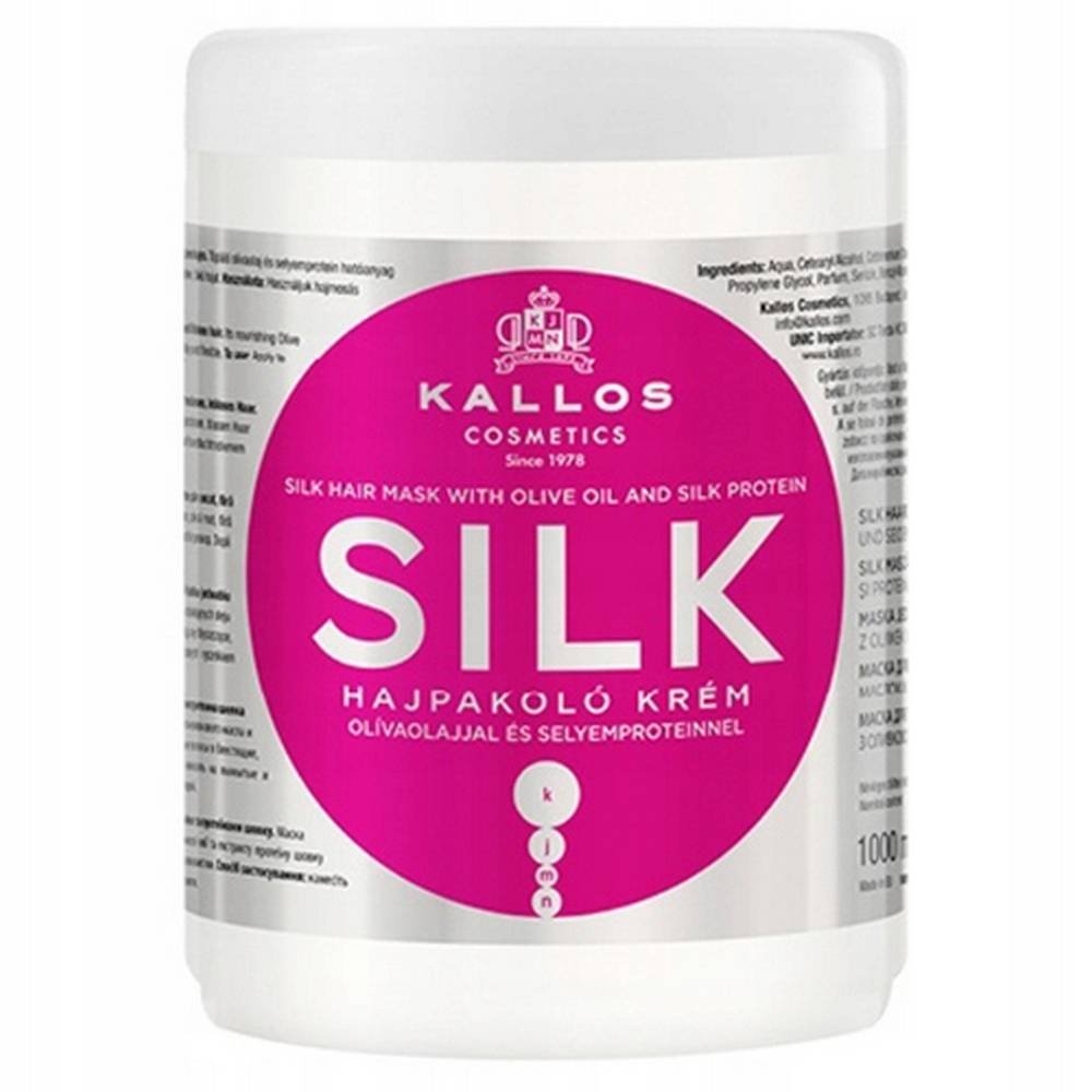 kallos silk regenerating mask 1000ml KALLOS SILK REGENERATING MASK FOR DAMAGED HAIR WITH SILK 1000ML intensive regeneration for dull and faded hair, moisturizes and charges hair, giving it a healthy shine.
