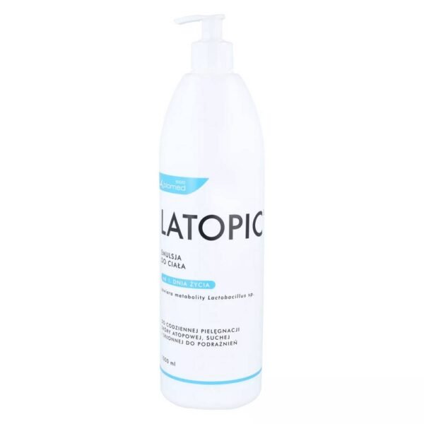 Latopic gel for washing body and hair from the 1st day of life.