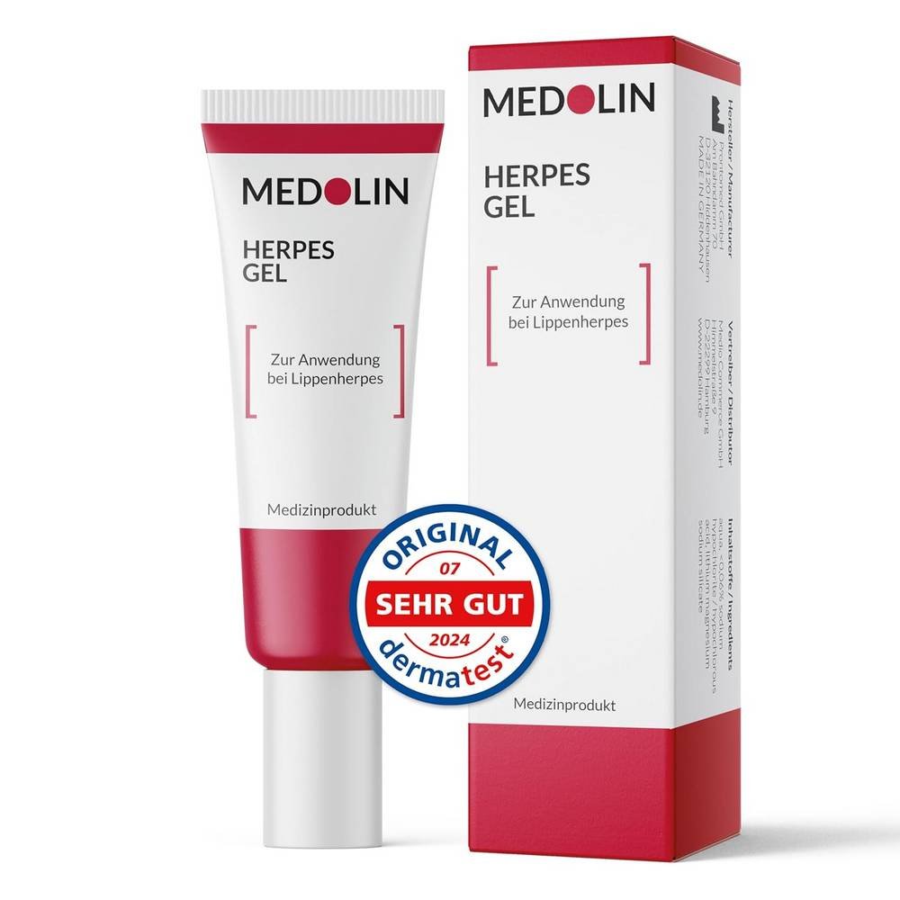 medolin® herpesgel 8 ml Герпес - Medolin® Herpesgel, Уход за кожей -Medolin® Herpesgel