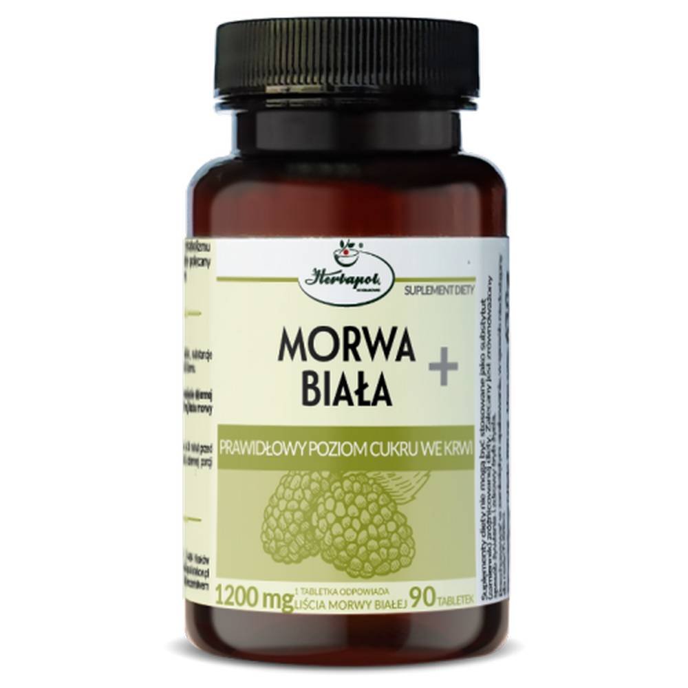 morwa biala 90 tabletek La morera blanca + ayuda a mantener el equilibrio del metabolismo de los carbohidratos en el cuerpo.