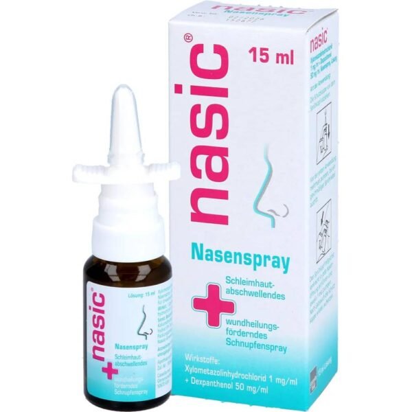 Nasic soulage la congestion nasale et favorise la guérison de la muqueuse nasale endommagée.