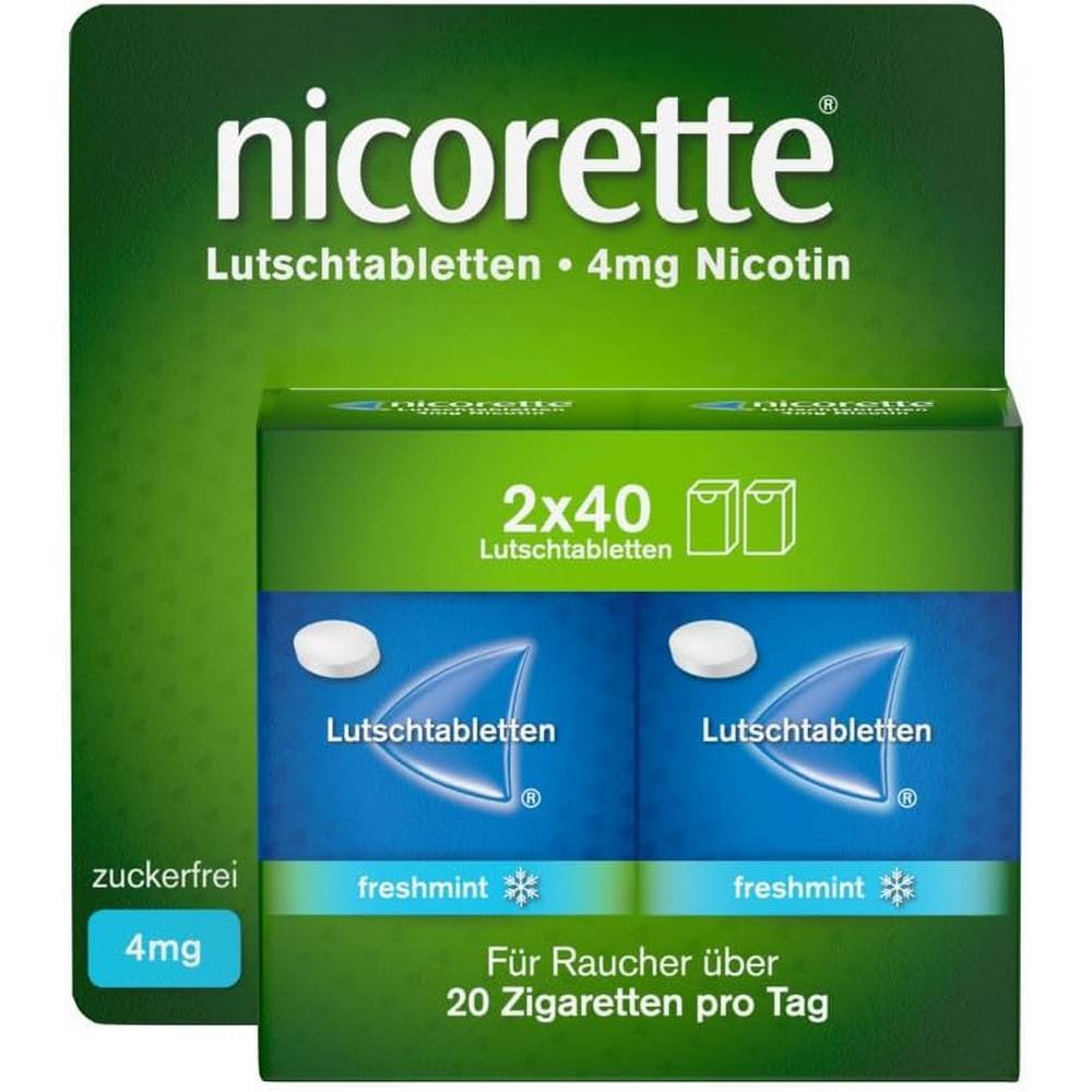 nicorette coolmint 4mg 80 lozenges nicorette coolmint 4mg 80 tabletek do ssania Anti-Smoking - Nicorette Coolmint 4mg
