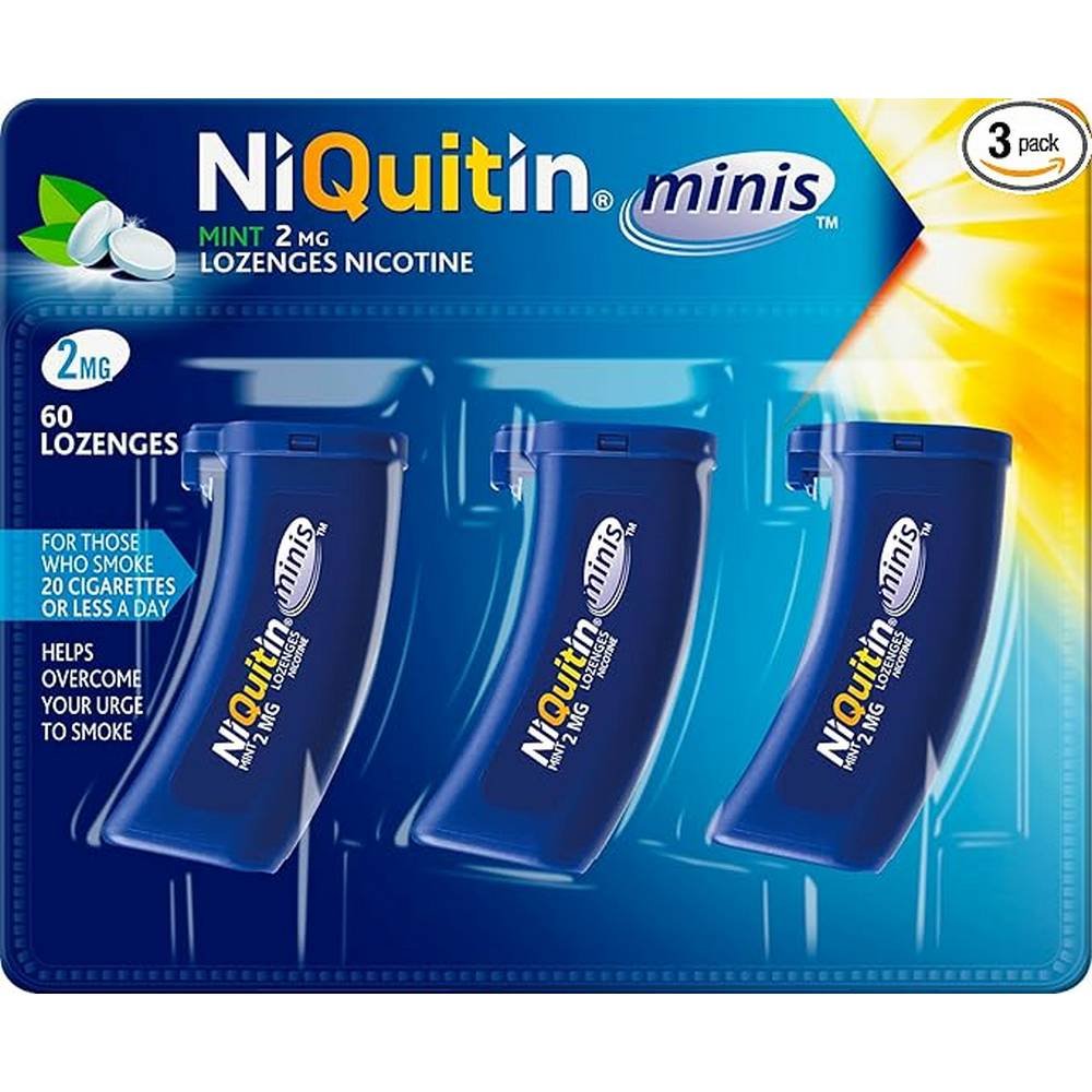 niquitin mini 2 mg 60 lozenges tobacco addiction treatment niquitin mini 2 mg 60 tabletek do ssania leczenie uzaleznienia od tytoniu Antitabaco-NiQuitin Mini 2 mg