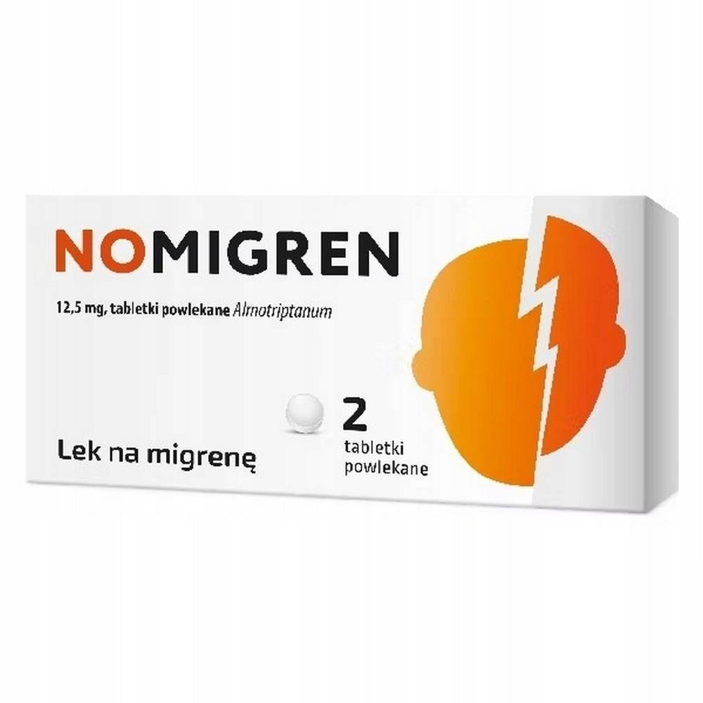 nomigren 125 mg migraine medicine 2 tablets nomigren 125 mg lek na migrene 2 tabletki migraine-NOMIGREN 12.5 mg migraine medicine 2 tablets-NOMIGREN 12,5 mg lek na migrenę 2 tabletki