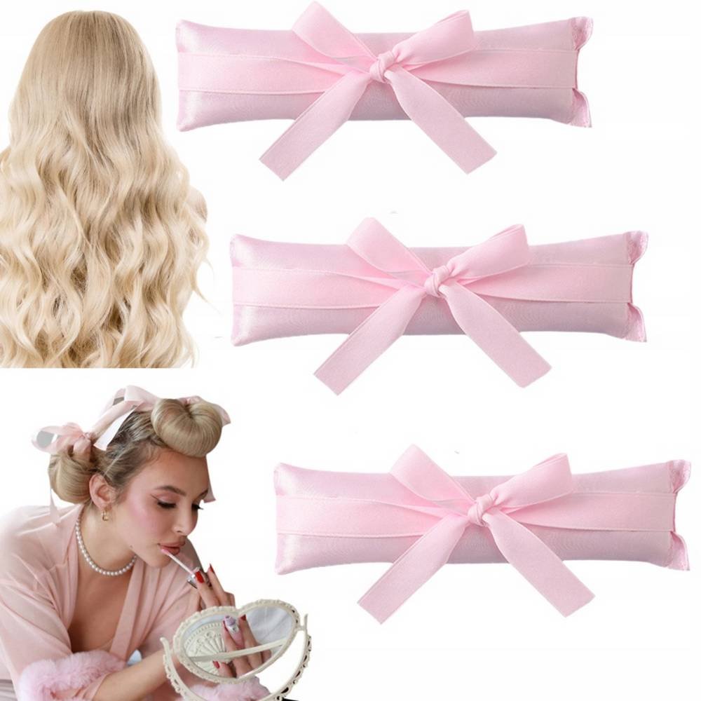 ntcone jedwabne papiloty walek do krecenia wlosow lokowka 3 Бигуди NTCONE Silk curling roller 3 шелковые, антиаллергенные, мягкие и удобные, их можно использовать даже ночью во время сна.