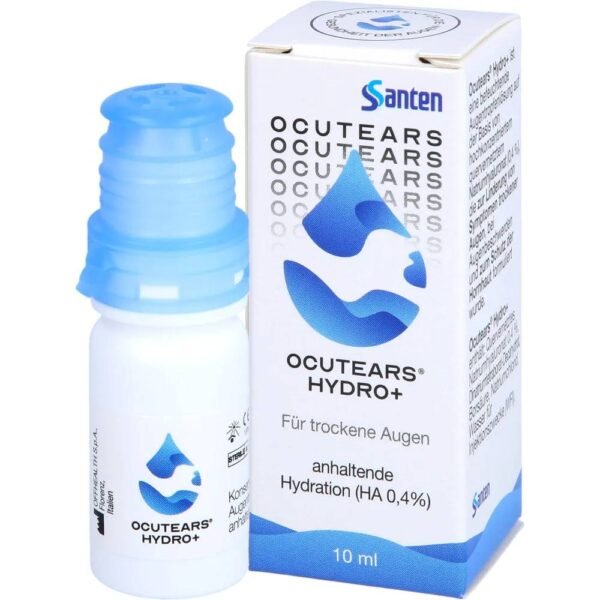 Ocutears Hydro+ for use on dry, irritated eyes.