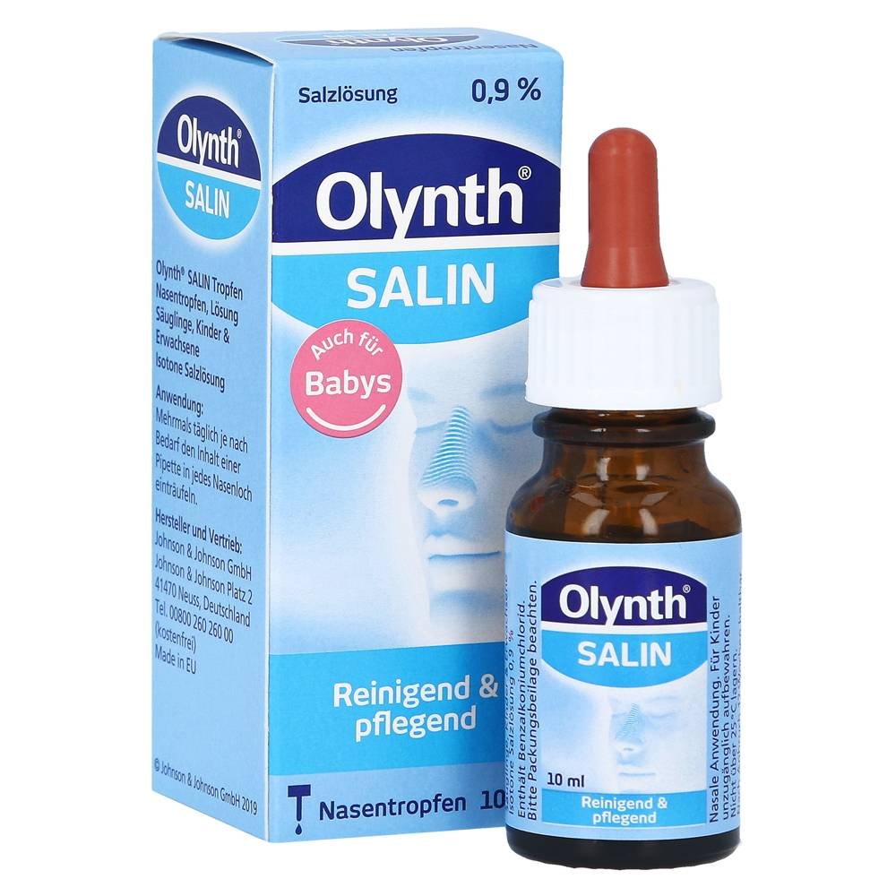 olynth salin nasentropfen 10 ml Olint Saline Nasentropfen для лечения заложенности носа, а также для очищения и увлажнения слизистой оболочки носа.