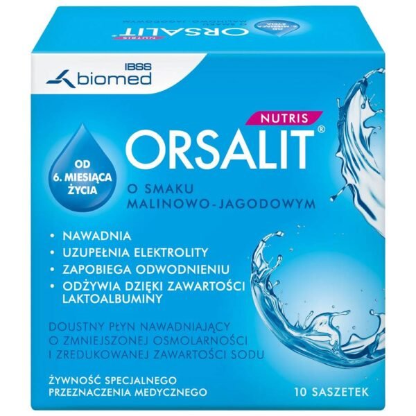 ORSALIT NUTRIS es un fármaco complejo que protege al organismo de la deshidratación.