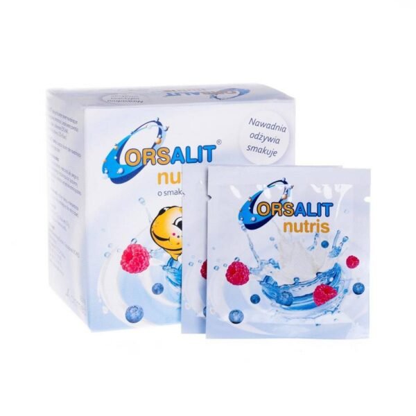 Orsalit Nutris est un produit d'hydratation efficace qui réduit le risque de complications liées à la diarrhée et aux vomissements.