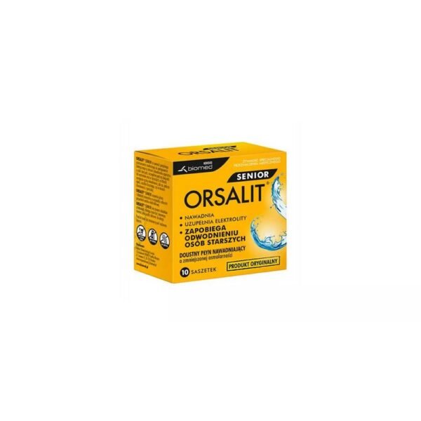 Orsalit Senior est destiné aux personnes âgées, pour un traitement diététique en cas de déshydratation.
