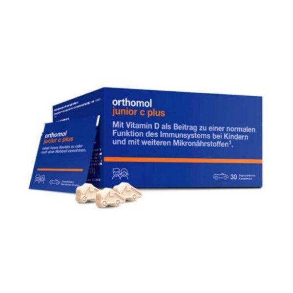 Orthomol Junior S Plus is a biologically active supplement for children, containing vitamin D for the normal functioning of the immune system in children.