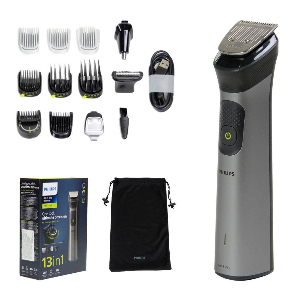 philips multigroom mg792515 13w1 PHILIPS Multigroom MG7925/15 13in1 HAIR BEARD BODY trimmer scans hair density, equipped with as many as 13 different attachments that allow you to conveniently trim and style your hair, provides exceptional durability and precise results.