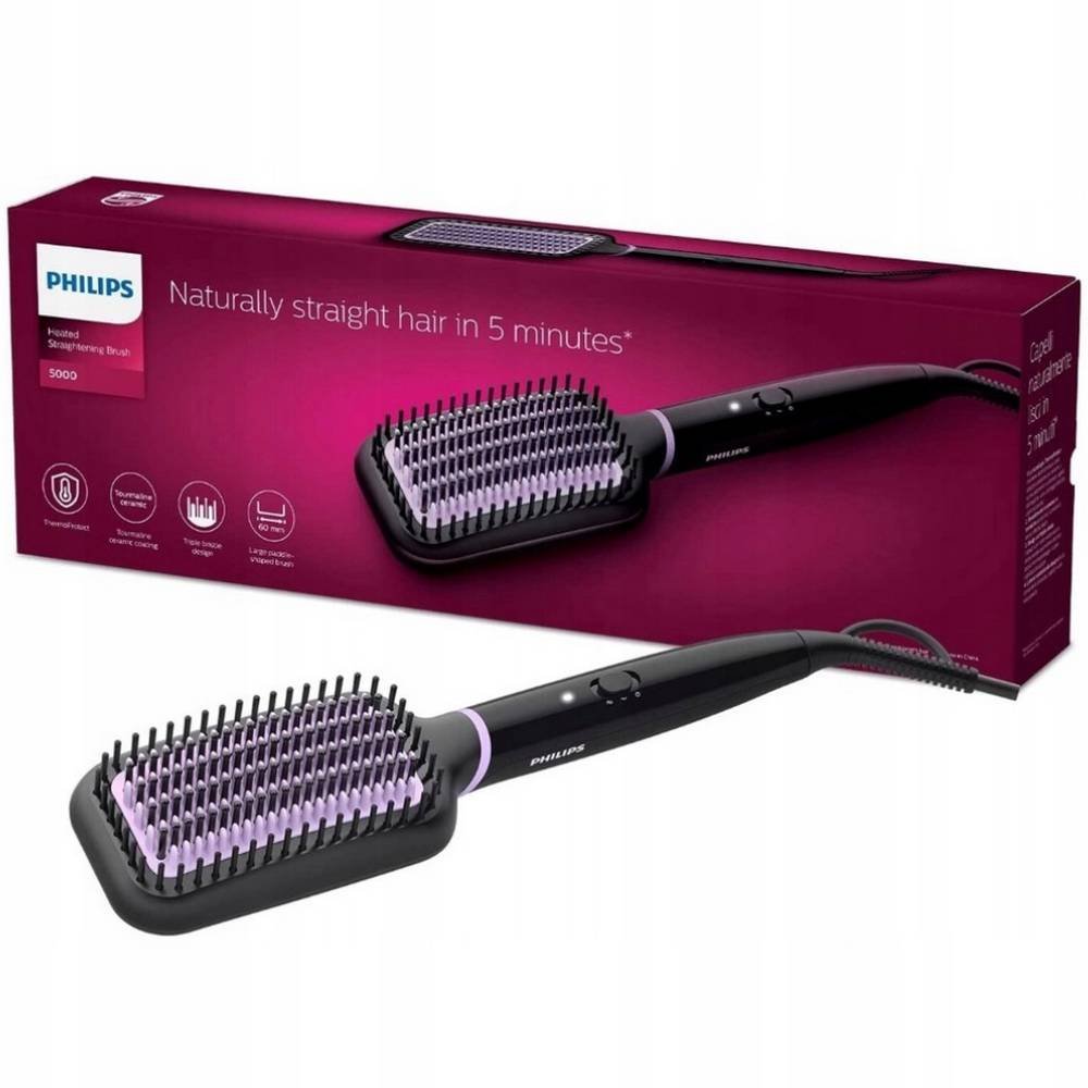 philips stylecare essential bhh88000 PHILIPS StyleCare Essential BHH880/00 Ionic Hair Straightening Brush gives your hair smoothness, shine and protection, saving time during daily styling.