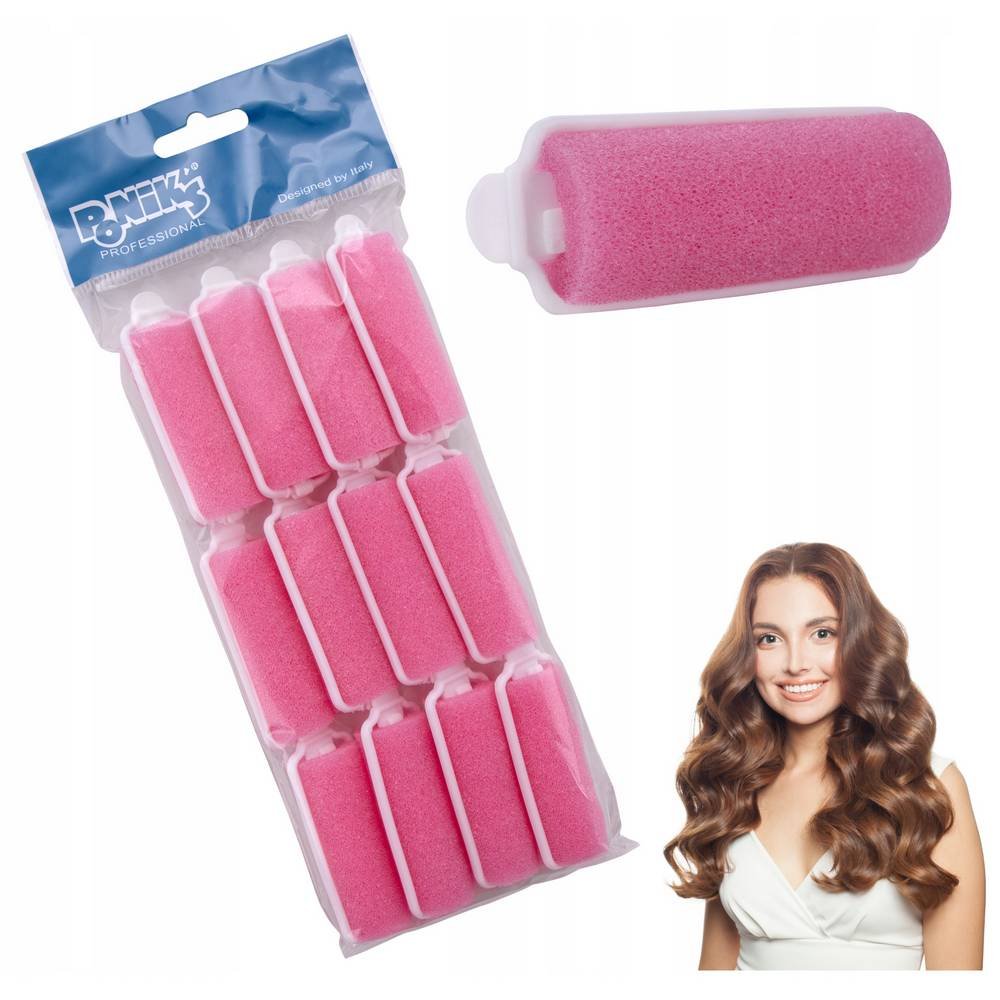 poniks walki do wlosow 22mm 12 Ponik's Hair Rollers Curlers Sponges Curlers Sleepers 22mm 12 made of flexible sponge, specially designed for fine and delicate hair, provides comfortable putting on and taking off.