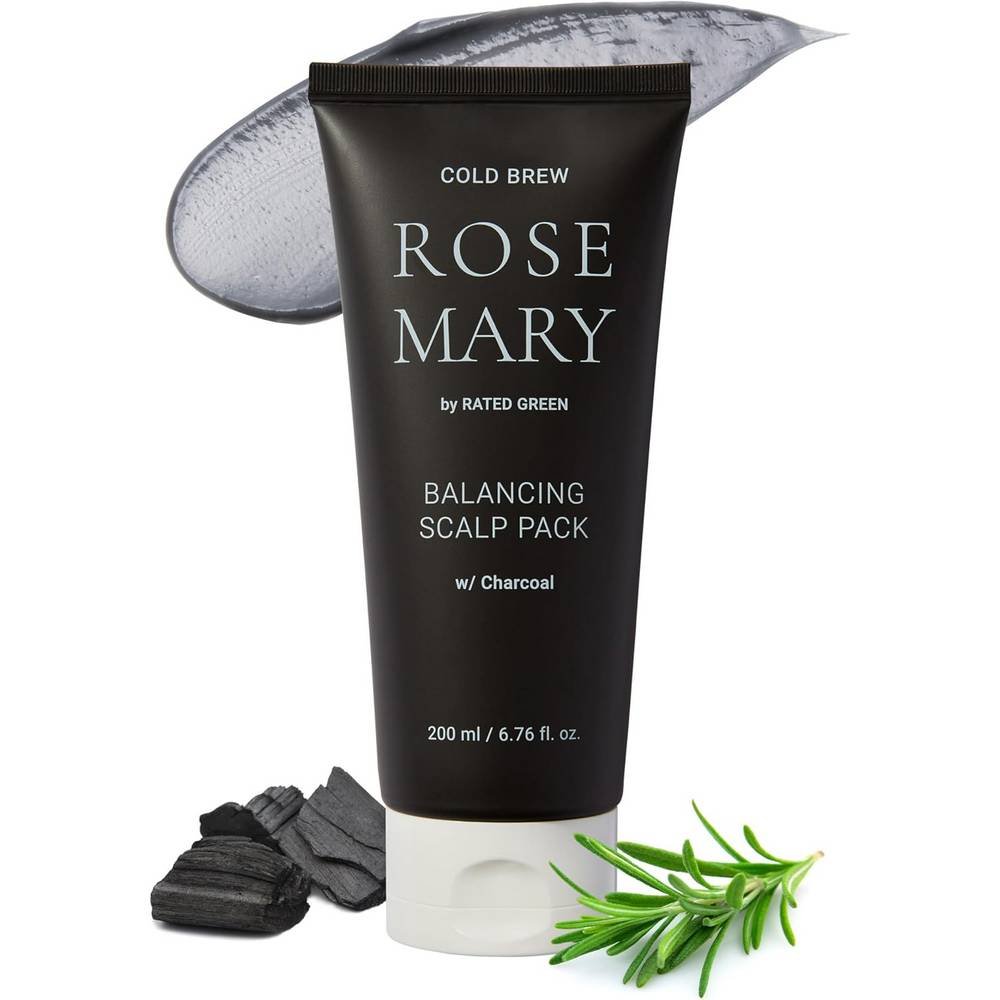 rated green cold brew rosemary balancing scalp pack 200 ml Rated Green Cold Brew Rosemary Balancing Scalp Pack питает и увлажняет сухую, шелушащуюся кожу, стимулирует рост волос, укрепляет волосяные фолликулы.
