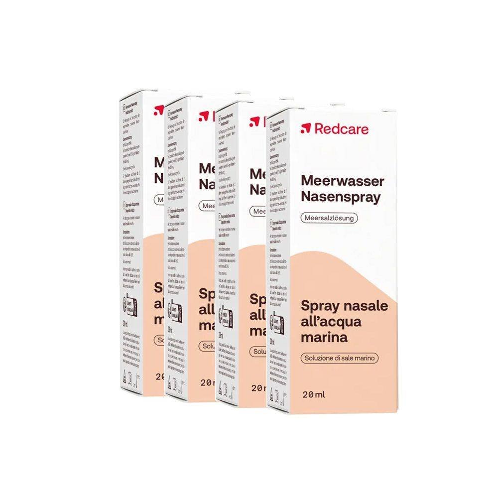 redcare meerwasser 80ml 4x 20ml Shop-Apotheke B.V. Redcare Sea water 80ml (4x 20ml), es una solución salina basada en agua de mar, diseñada para limpiar e hidratar la mucosa nasal. Ayuda con la congestión nasal, la sequedad y la irritación de la mucosa, además de facilitar la eliminación de polvo, alérgenos y bacterias.