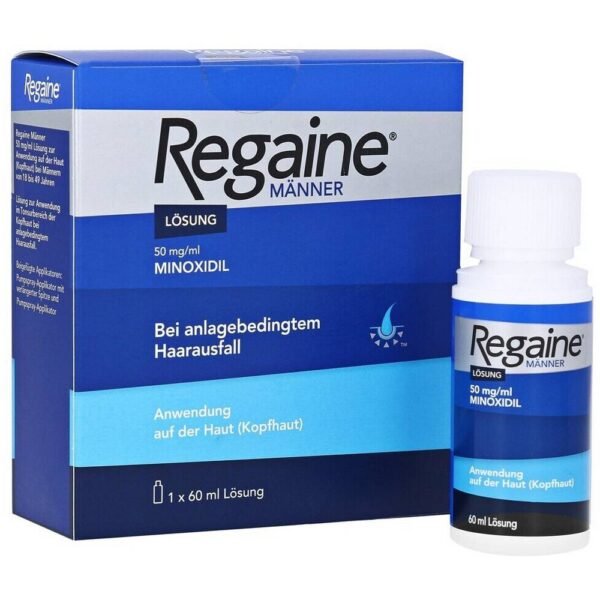 Regaine Men stops hereditary hair loss and stimulates new hair growth.