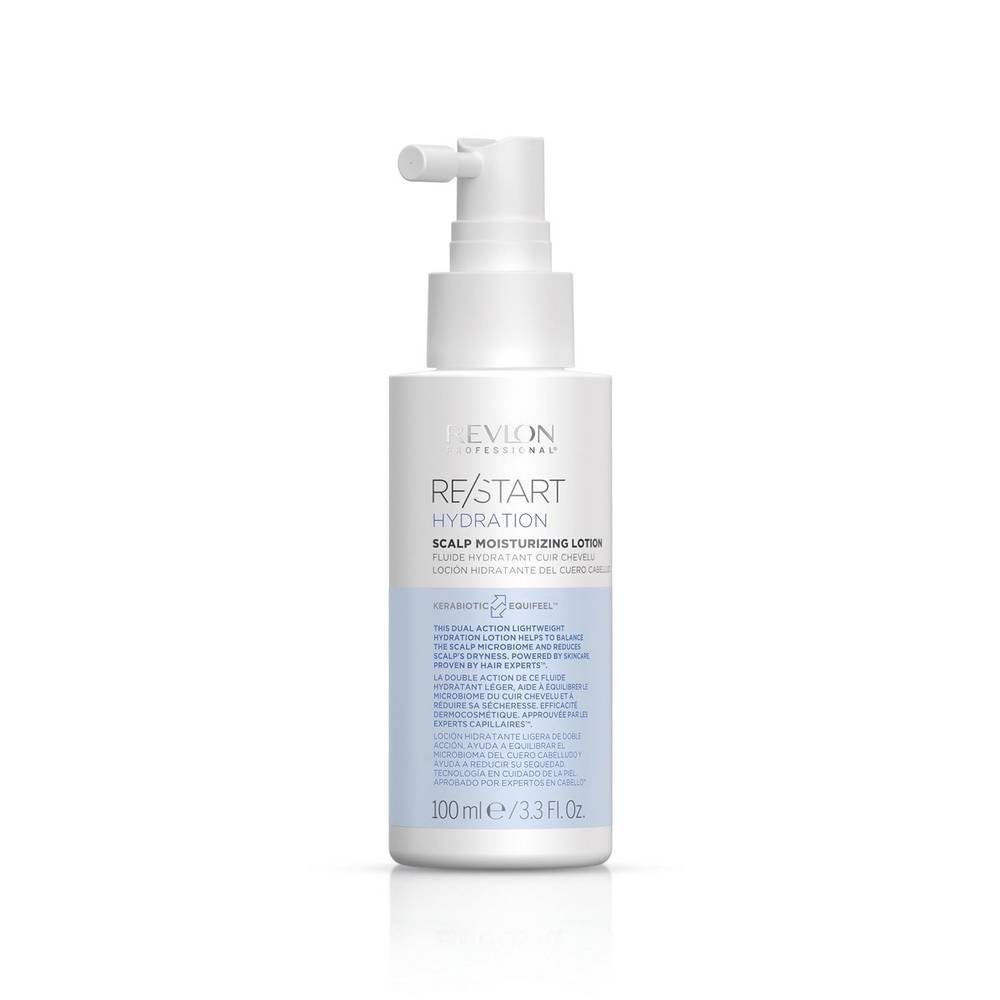 revlon professional restart hydration 100 REVLON PROFESSIONAL RE/START Hydration балансирует и защищает микробиом кожи головы, одновременно увлажняя ее, помогая сбалансировать pH кожи головы, успокаивая и успокаивая кожу головы.