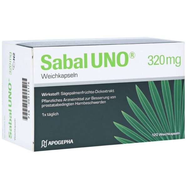 Sabal Uno herbal medicine to improve urinary problems related to the prostate.
