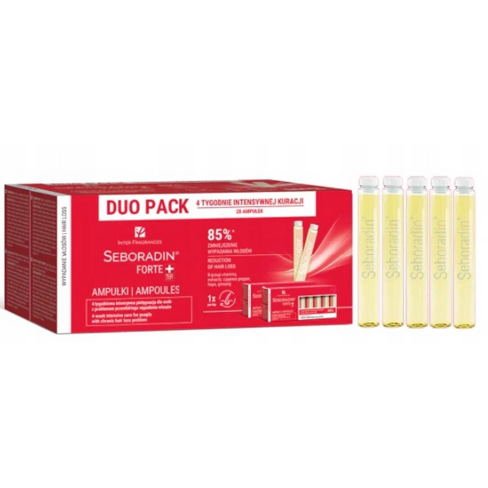 seboradin forte na wypadanie wlosow 28 SEBORADINE FORTE for hair loss 28 for all tops of hair strands, activates hair growth, stimulates follicles, improves skin bleeding, reducex hair loss.