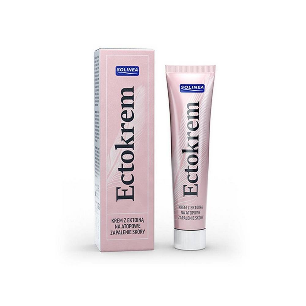 solinea ectokrem z ektoina na atopowe zapalenie skory 30ml Medical preparation Ectocream with ectoine, which has a regenerating and calming effect on various types of skin dermatoses.