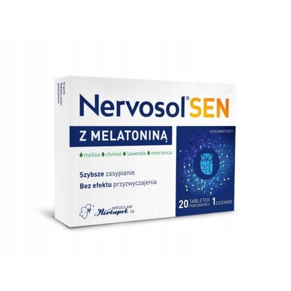 Nervosol Sleep With Melatonin помогает сократить время, необходимое для засыпания.