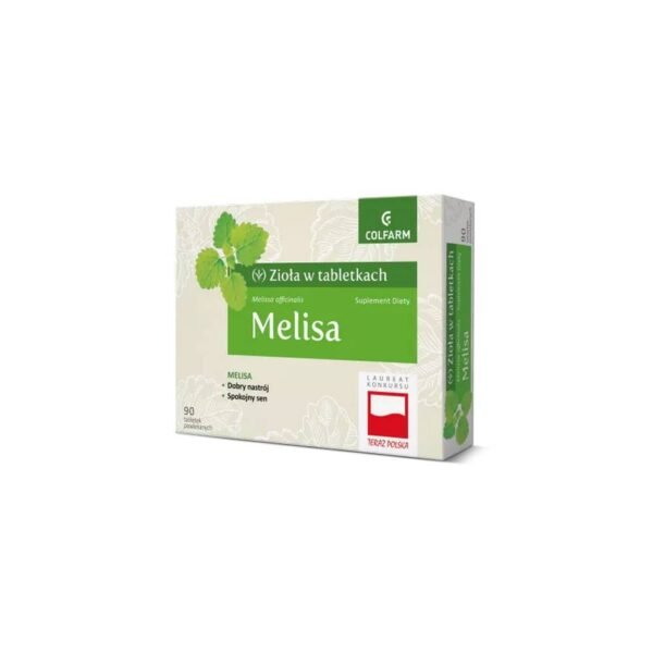 Melissa tablets (pack: 90 pcs.) are a dietary supplement intended for adults suffering from excessive nervous tension and mild problems falling asleep.