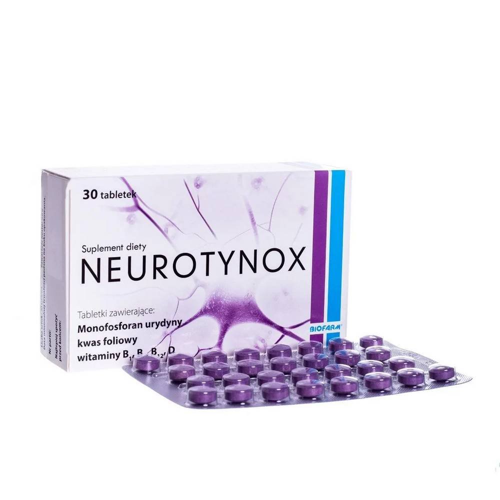 tabletki neurotynox 30 szt Biofarm Neurotynox 30 capsules – nerve support and cognitive enhancer supplement