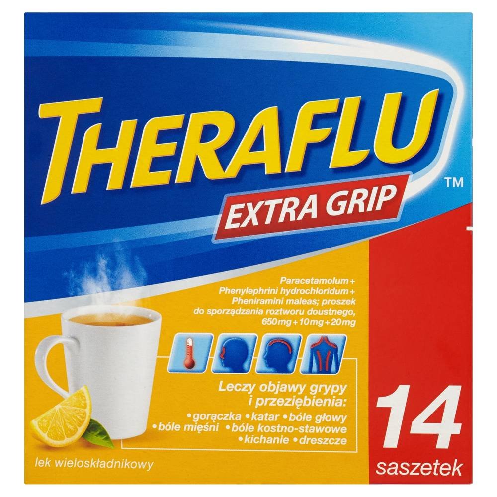 theraflu 14 saszetek for fever-THERAFLU ,14 saszetek