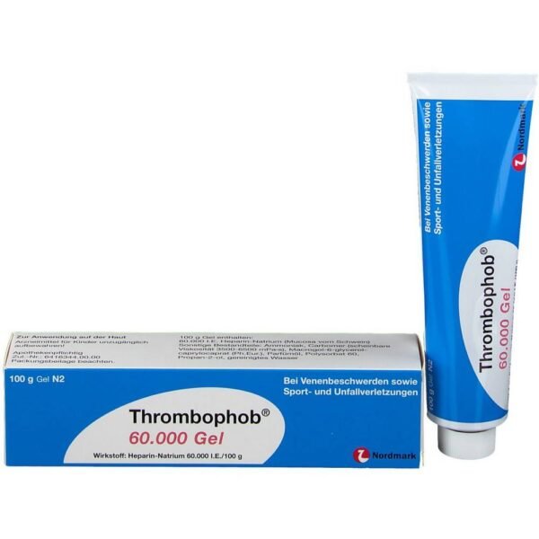 Thrombophob pour le traitement de soutien des œdèmes aigus après des traumatismes contondants tels que des contusions et des hématomes.