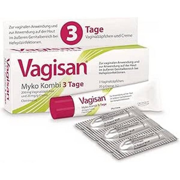 Fungal infections-Vagisan Myko Combi Suppositories and Cream,Itching and discomfort-Vagisan Myko Vaginal Suppositories and Cream,Restoration of microflora-Vagisan Myko Vaginal Suppositories and Cream
